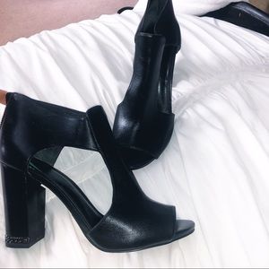 Michael Kors black block heels
